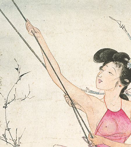 揭东-胡也佛的仕女画和最知名的金瓶梅秘戏图